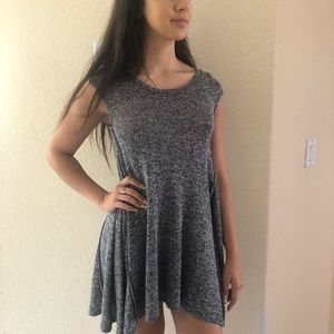 Cute grey knit winter dress